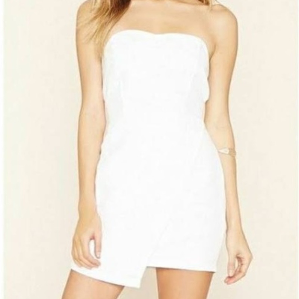 Strapless White Forever 21 Dress